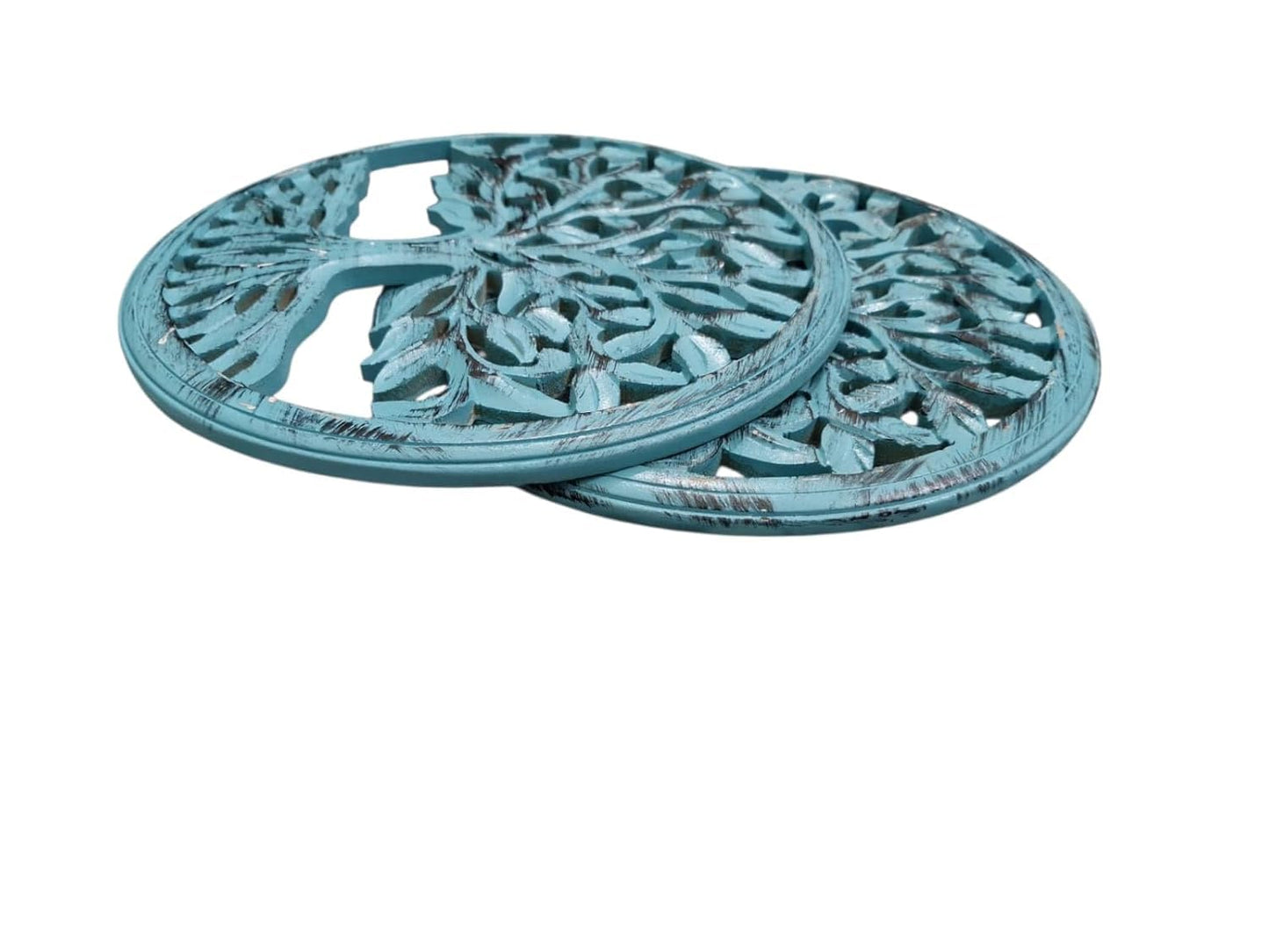 Set of 2 Wooden Wall Panels – Tree of Life Design