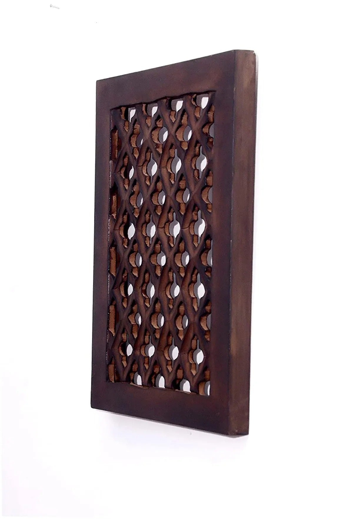 set of 2 - Wooden Wall Jharokha with Inside Mirror