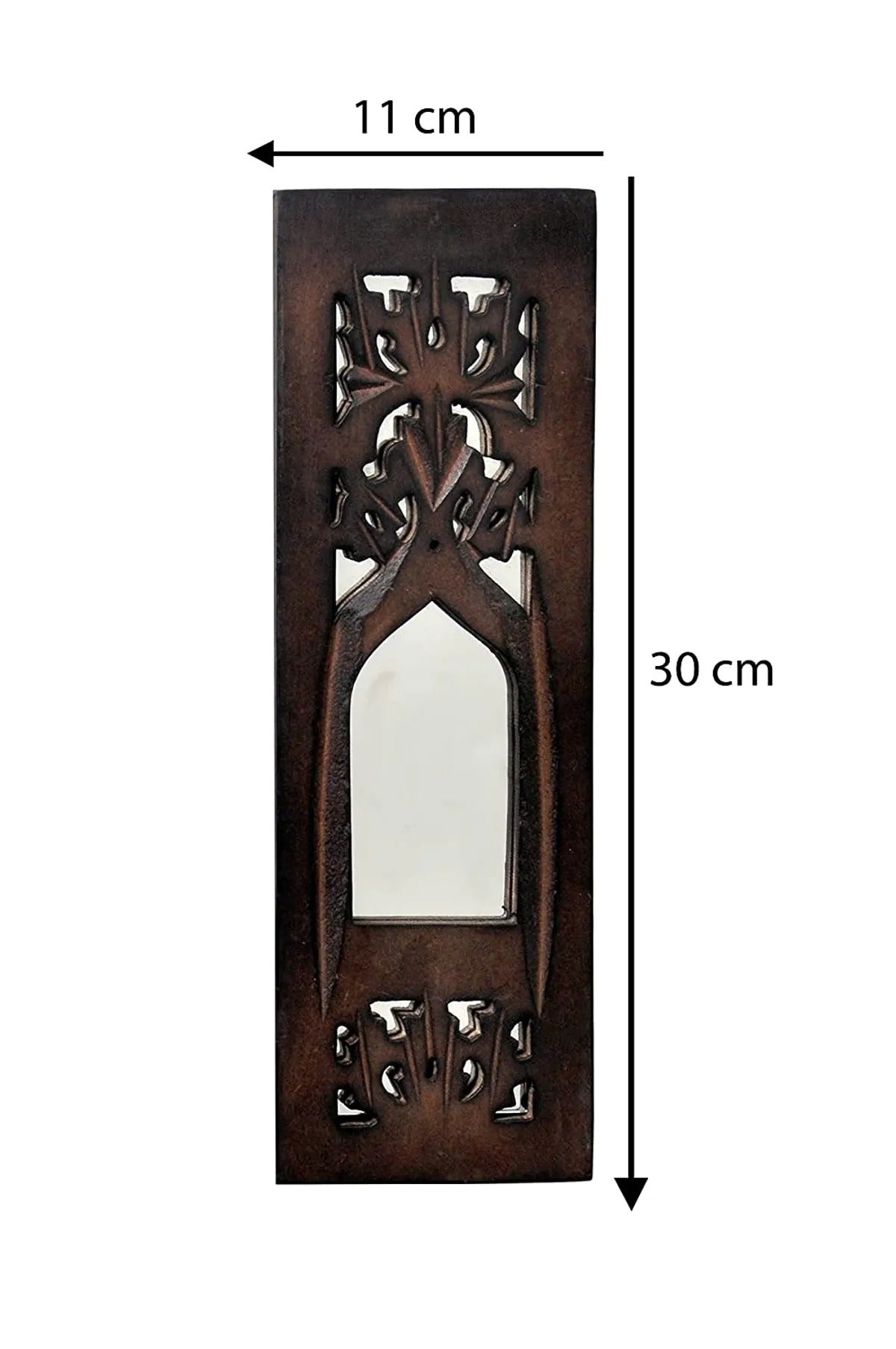 Set of 2 – Wooden Wall Hanging Jharokha with Inside Mirror