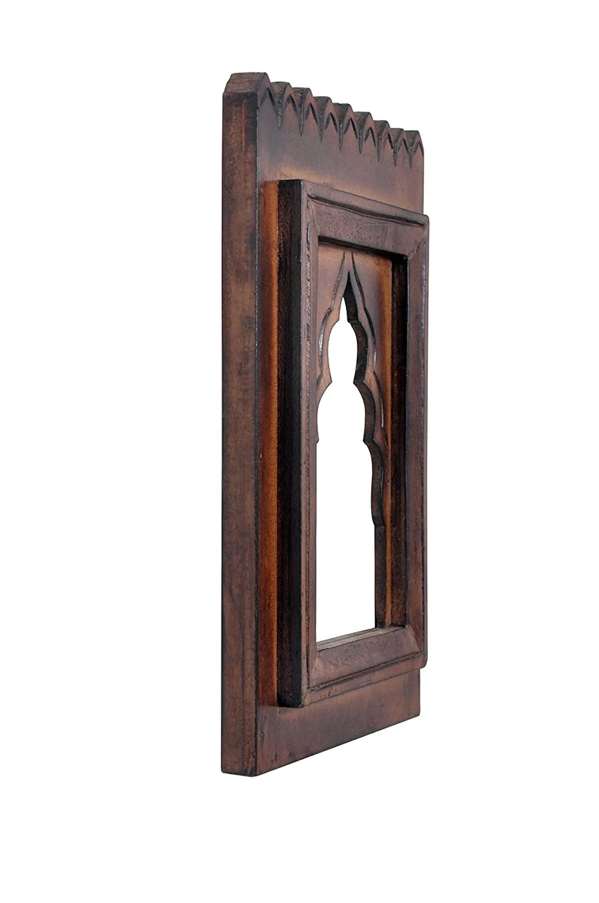 Wooden Wall Hanging Jharokha with Inside Mirror